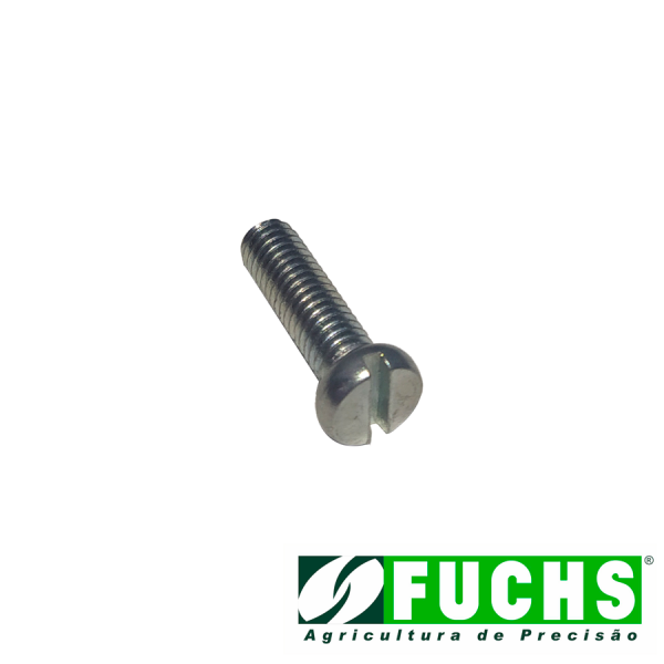 PARAFUSO COM FENDA M6 X20 X 1,00 INOX - (F730291)